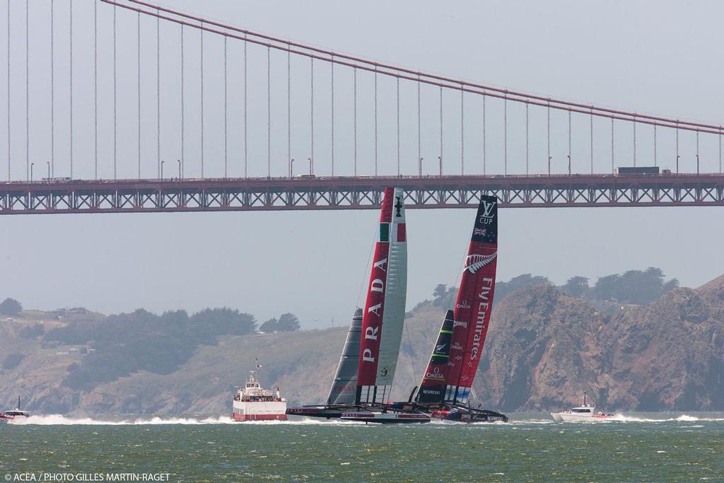 34th America&rsquo;s Cup - Luna Rossa and Emirates Team NZ photo copyright ACEA - Photo Gilles Martin-Raget http://photo.americascup.com/ taken at  and featuring the  class