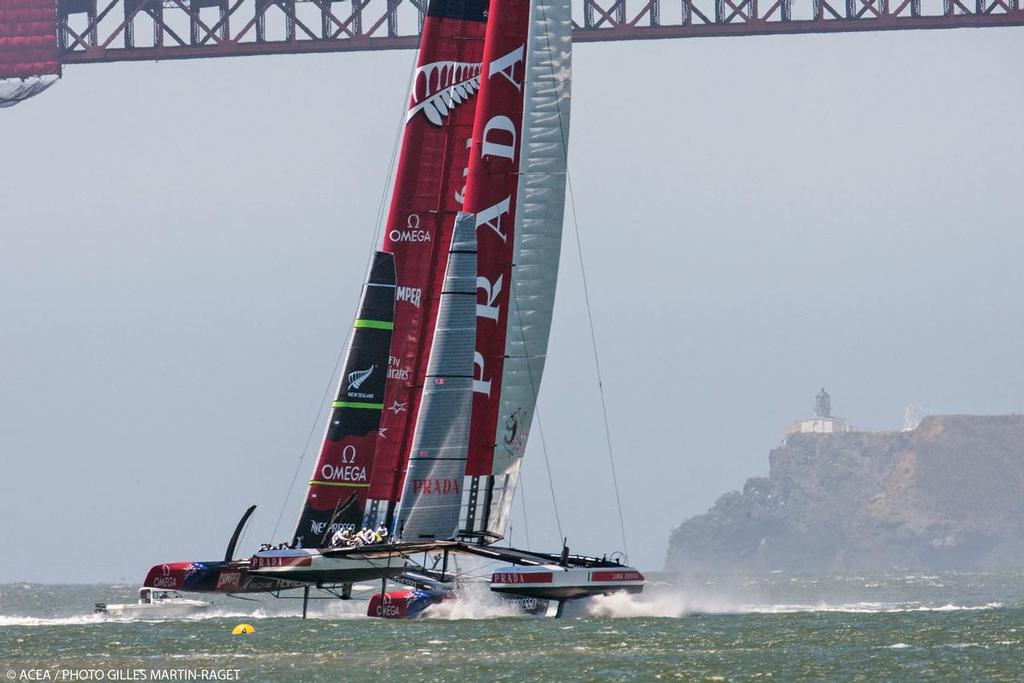 34th America’s Cup - Luna Rossa and Emirates Team NZ © ACEA - Photo Gilles Martin-Raget http://photo.americascup.com/