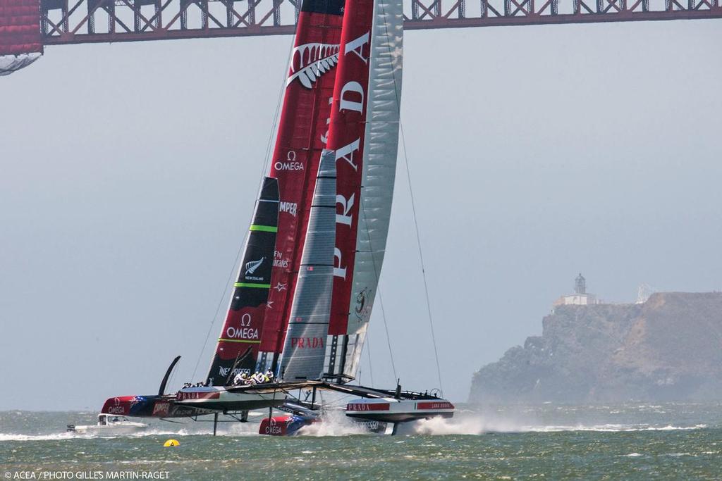 34th America&rsquo;s Cup - Luna Rossa and Emirates Team NZ photo copyright ACEA - Photo Gilles Martin-Raget http://photo.americascup.com/ taken at  and featuring the  class