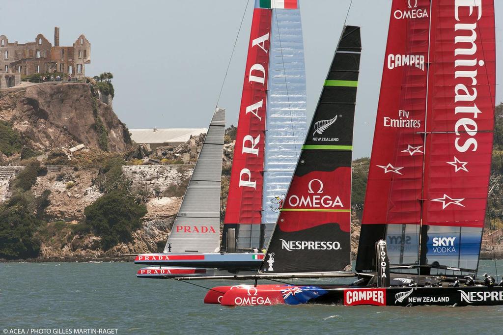 34th America’s Cup - Luna Rossa and Emirates Team NZ © ACEA - Photo Gilles Martin-Raget http://photo.americascup.com/