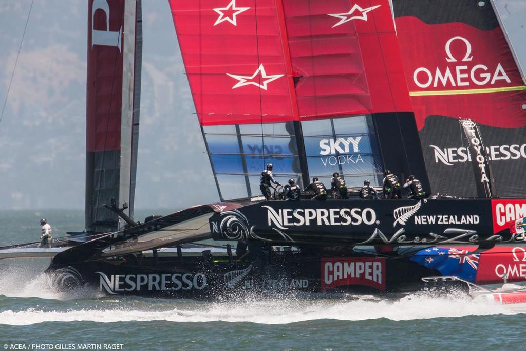 34th America’s Cup - Luna Rossa and Emirates Team NZ © ACEA - Photo Gilles Martin-Raget http://photo.americascup.com/