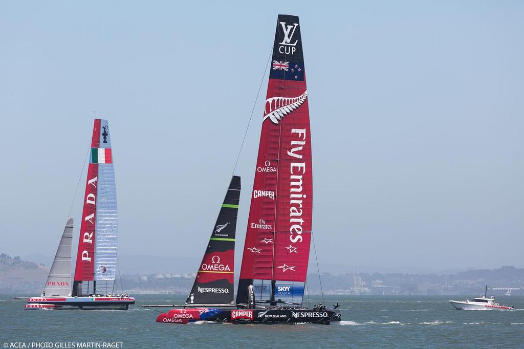 34th America&rsquo;s Cup - Luna Rossa and Emirates Team NZ photo copyright ACEA - Photo Gilles Martin-Raget http://photo.americascup.com/ taken at  and featuring the  class