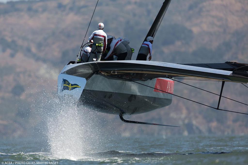 23/05/2013 - San Francisco (USA,CA) - 34th America's Cup - May Training, 3 AC72 in the bay for the first time photo copyright ACEA - Photo Gilles Martin-Raget http://photo.americascup.com/ taken at  and featuring the  class