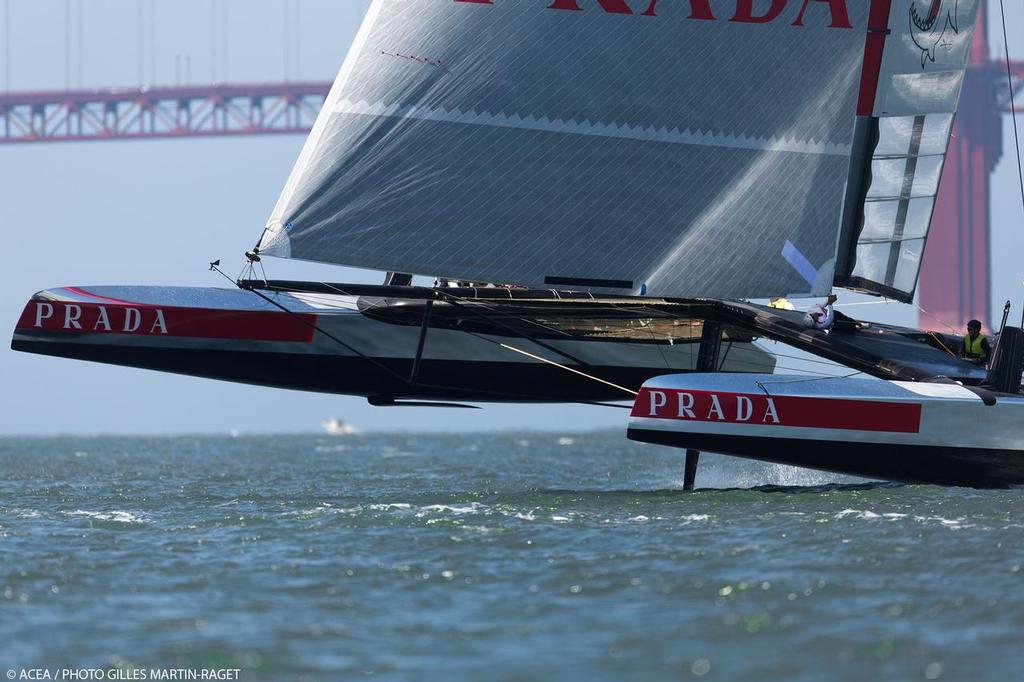 23/05/2013 - San Francisco (USA,CA) - 34th America's Cup - May Training, 3 AC72 in the bay for the first time photo copyright ACEA - Photo Gilles Martin-Raget http://photo.americascup.com/ taken at  and featuring the  class