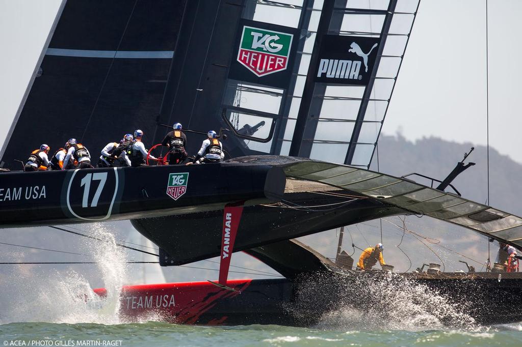 24/05/2013 - San Francisco (USA,CA) - 34th America's Cup - AC72s Training in the Bay photo copyright ACEA - Photo Gilles Martin-Raget http://photo.americascup.com/ taken at  and featuring the  class