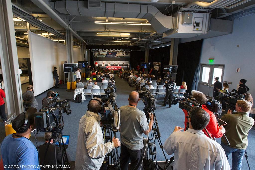 05/07/2013 - San Francisco (USA,CA) - 34th America's Cup - Press Conference with Skippers photo copyright Americas Cup Media www.americascup.com taken at  and featuring the  class