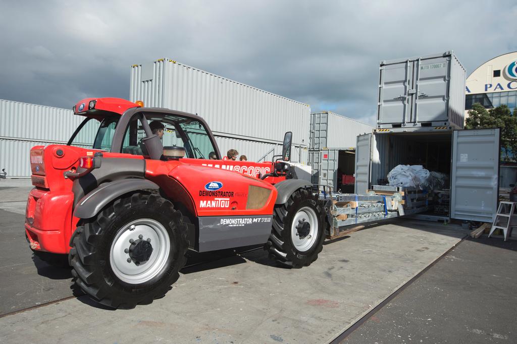 Emirates Team New Zealand, tent structure is loaded into containers for shipping to San Francisco. 9/4/2013 photo copyright Chris Cameron/ETNZ http://www.chriscameron.co.nz taken at  and featuring the  class