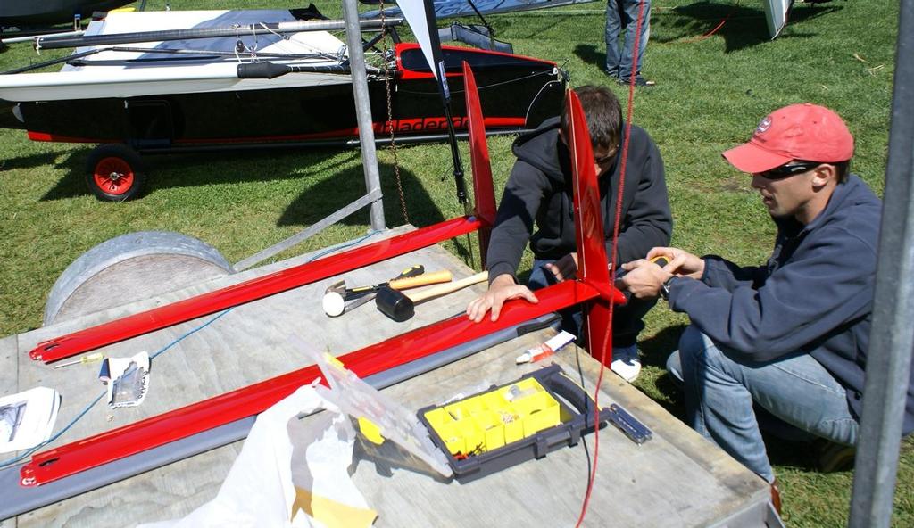 Similar rules are written in the AC72  Class Rule for the Rudder and Daggerboard and if that were not the case then variants of these T-Foils with adjustable winglets - controlled with a centre rod would have been used instead of daggerboards. photo copyright Richard Gladwell www.photosport.co.nz taken at  and featuring the  class