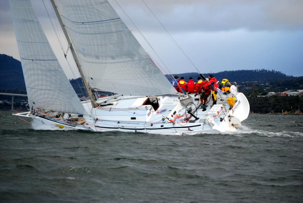 Three Peaks Race 2013 - AdvantagEDGE, second overall and first monohull in the THree Peaks © Peter Campbell