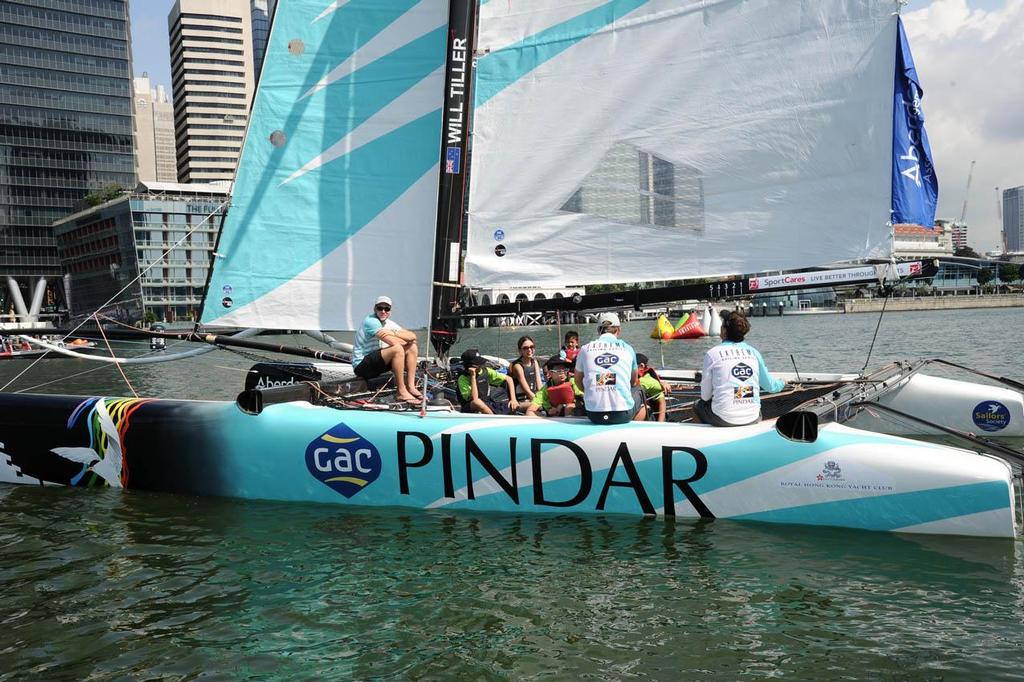 GAC Pindar now displaying Royal Hong Kong Yacht Club (RHKYC) logo © RHKYC Media http://www.rhkyc.org.hk