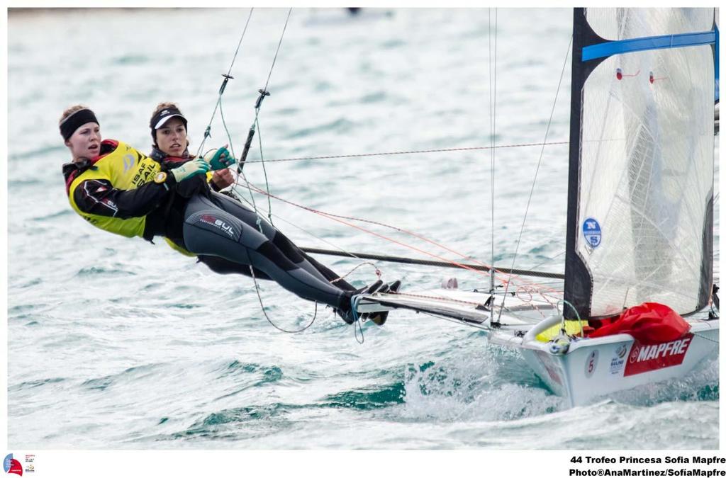 44 Trofeo Princesa Sofia Mapfre Medal Race,day 6 -  49er: FX; DEN; DEN-1241; 5; Ida Marie Baad Nielsen; Marie Thusgaard Olsen photo copyright  Ana Martinez / Sofia Mapfre http://www.trofeoprincesasofia.org/ taken at  and featuring the  class