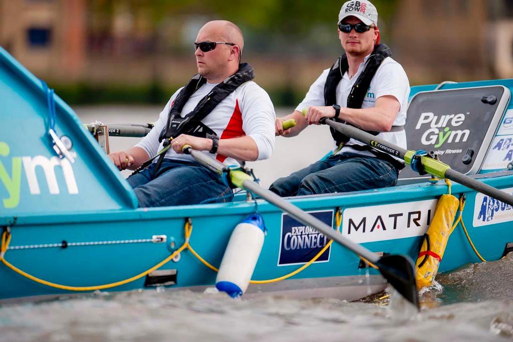 Paul Pendleton and Steve Paterson, of Pure Gym GB Challenge, competitors in the GB Row 2013. © onEdition http://www.onEdition.com