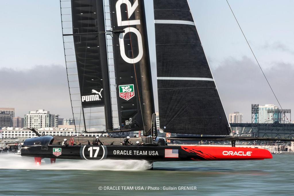 Boat 2 First Sail / SFO April Testing Session / ORACLE TEAM USA / San Francisco (USA) / 24-04-2013 &copy; Guilain Grenier Oracle Team USA http://www.oracleteamusamedia.com/