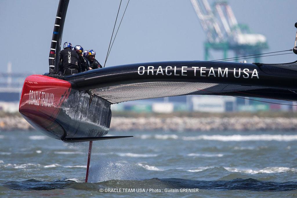 Boat 2 First Sail Oracle Team USA photo copyright Guilain Grenier Oracle Team USA http://www.oracleteamusamedia.com/ taken at  and featuring the  class