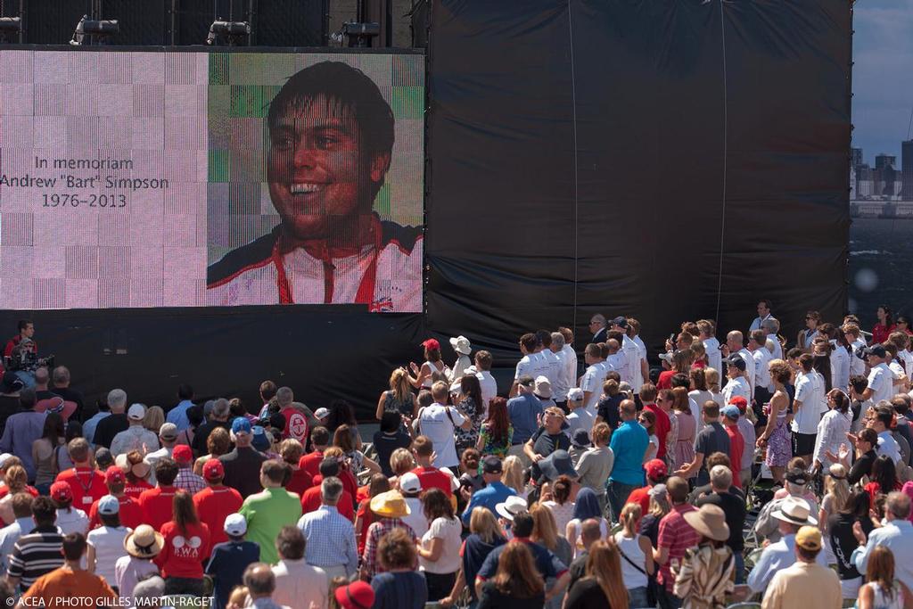 34th America’s Cup - Opening Day at America’s Cup Park - Tribute to Andrew Simpson © ACEA - Photo Gilles Martin-Raget http://photo.americascup.com/