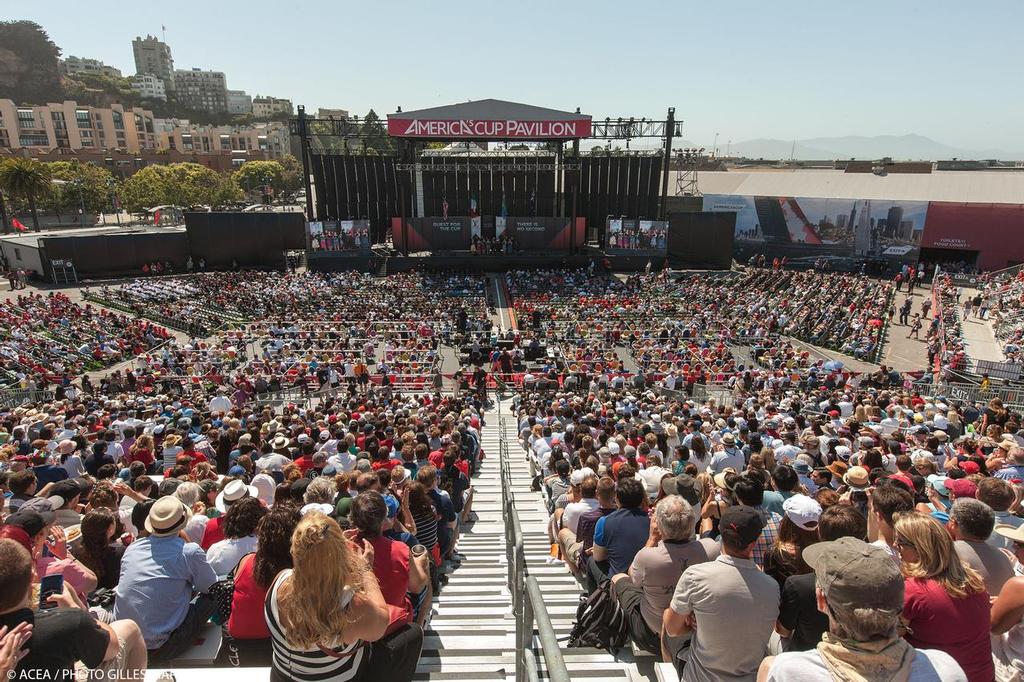 Opening Day, 34th America&rsquo;s Cup, San Francisco, July 4 2013 photo copyright ACEA - Photo Gilles Martin-Raget http://photo.americascup.com/ taken at  and featuring the  class