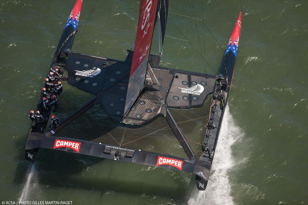 34th America’s Cup - Day 1 of racing for the LV Cup, Emirates Team NZ photo copyright ACEA - Photo Gilles Martin-Raget http://photo.americascup.com/ taken at  and featuring the  class