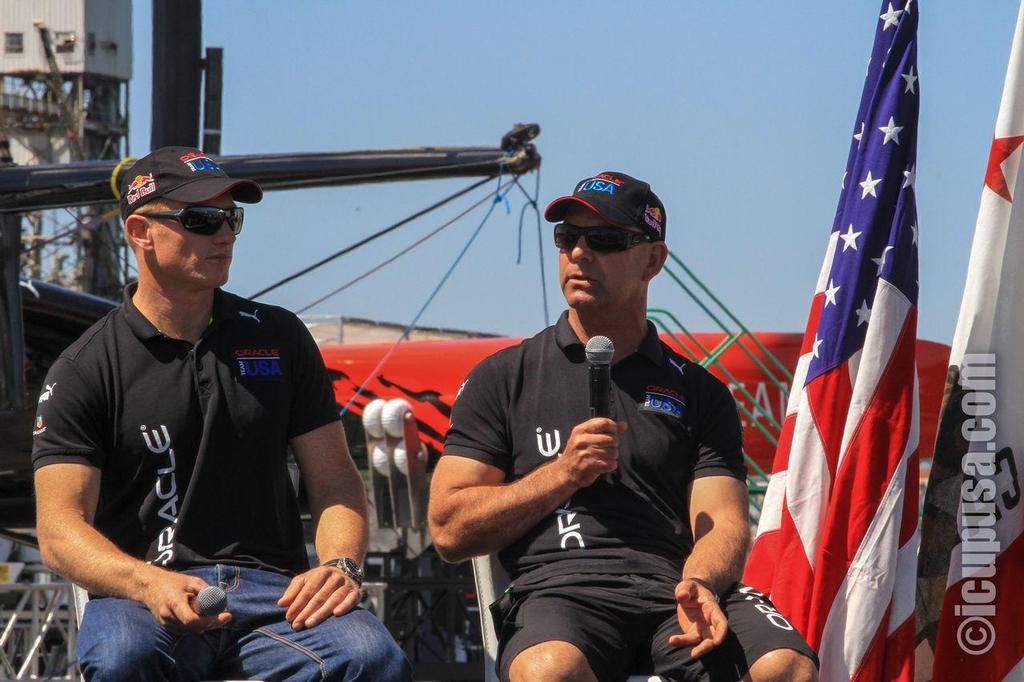 Oracle Team USA launches final AC72 in San Francisco © icupusa.com