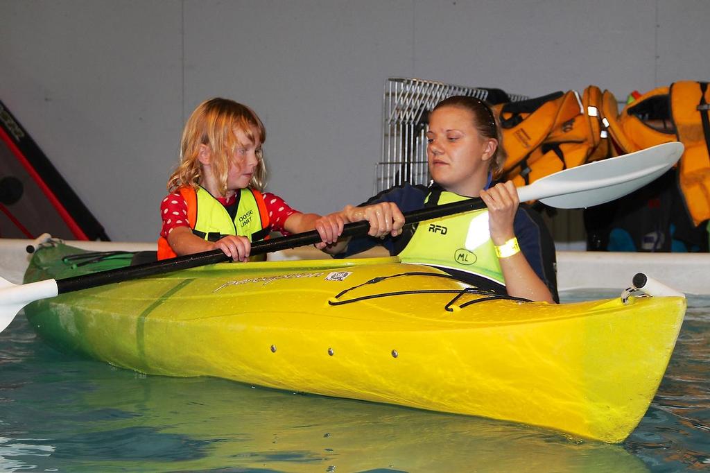 Kayaking coaching - Hutchwilco New Zealand Boat Show 2013 - Day 3 © Richard Gladwell www.photosport.co.nz