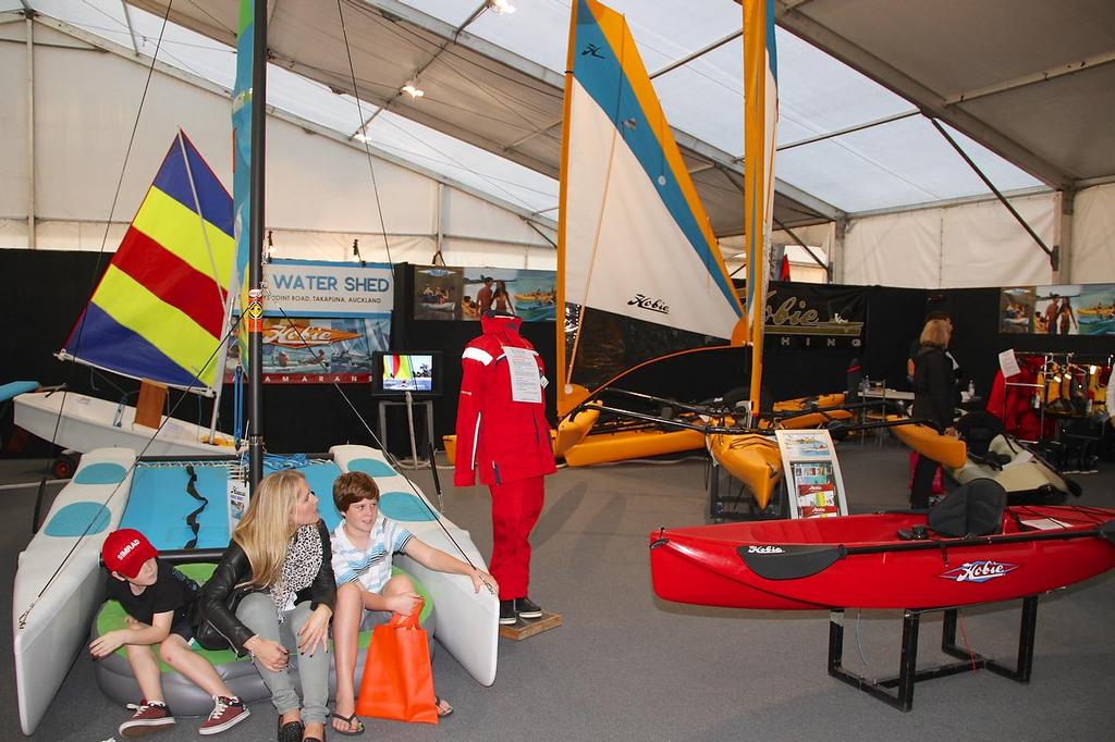 Time out at The Watershed - Hutchwilco New Zealand Boat Show 2013 - Day 3 photo copyright Richard Gladwell www.photosport.co.nz taken at  and featuring the  class