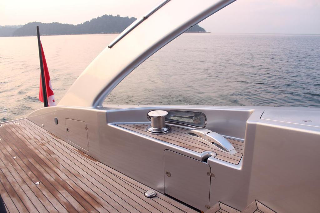 On deck, Adastra © Shuttleworth Design