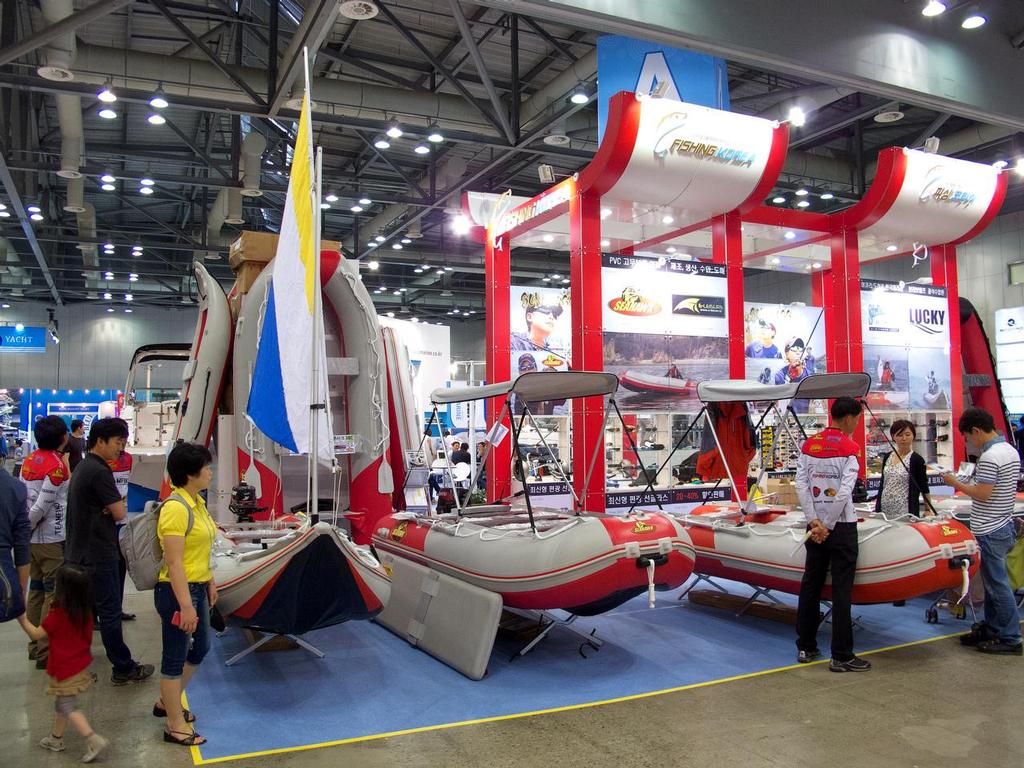 Korea International Boat Show 2013 - inflatables, sailing and fishing all in one package © Guy Nowell http://www.guynowell.com