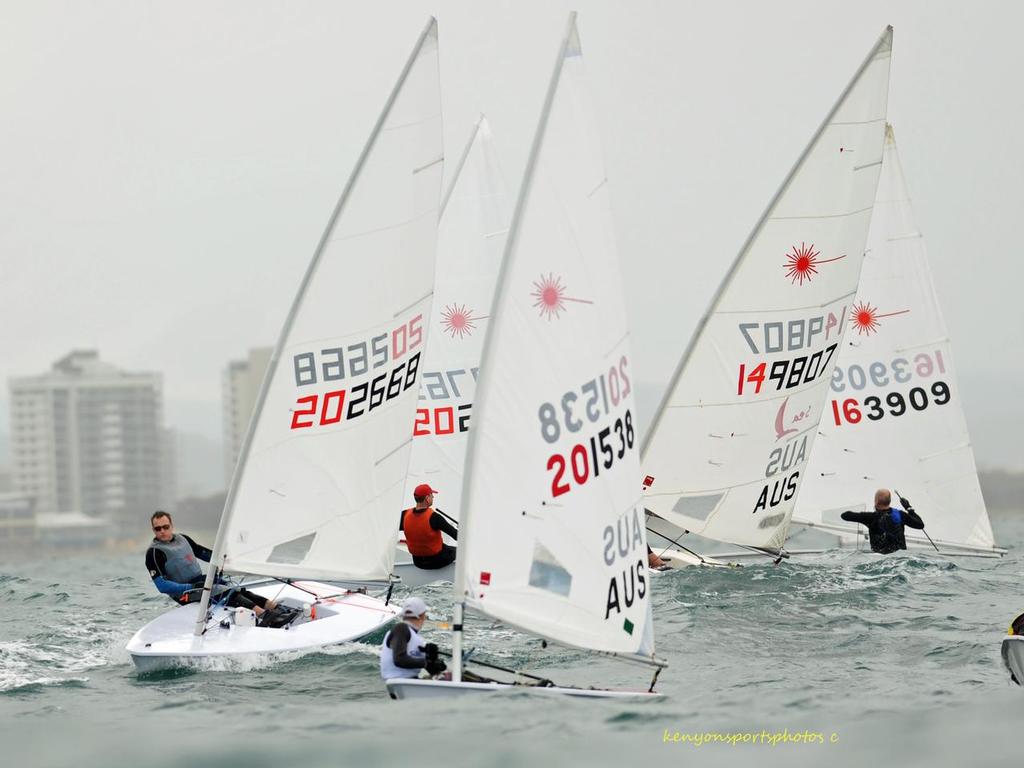The Standard Lasers, 4.7s and Radials enjoyed close racing on the offshore course.  - Sail Mooloolaba 2013 photo copyright Mike Kenyon http://kenyonsportsphotos.com.au/ taken at  and featuring the  class