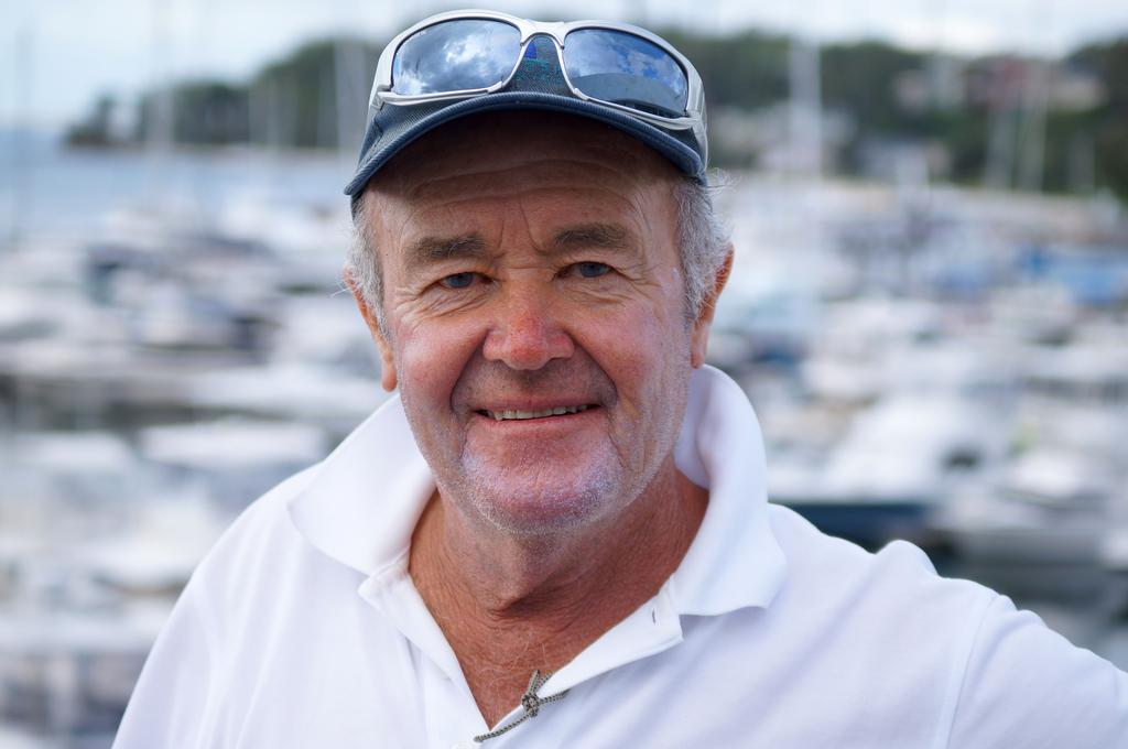 Len Payne, owner skipper of Kerinda photo copyright Sail Port Stephens Event Media taken at  and featuring the  class