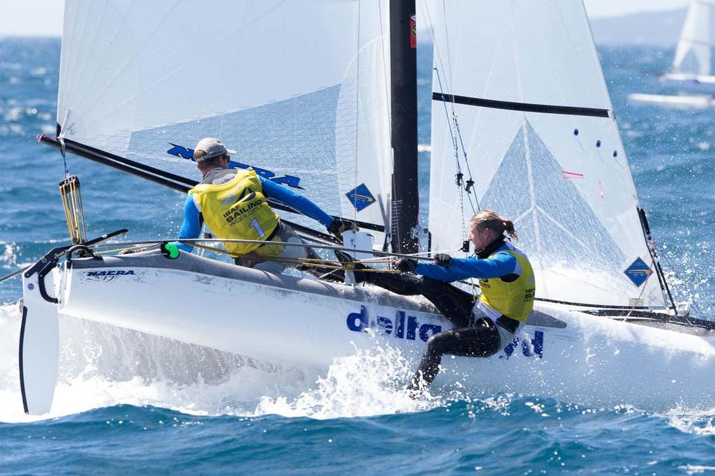 Nacra 17 - ISAF Sailing World Cup Hyeres 2013 Day 3 photo copyright Thom Touw http://www.thomtouw.com taken at  and featuring the  class