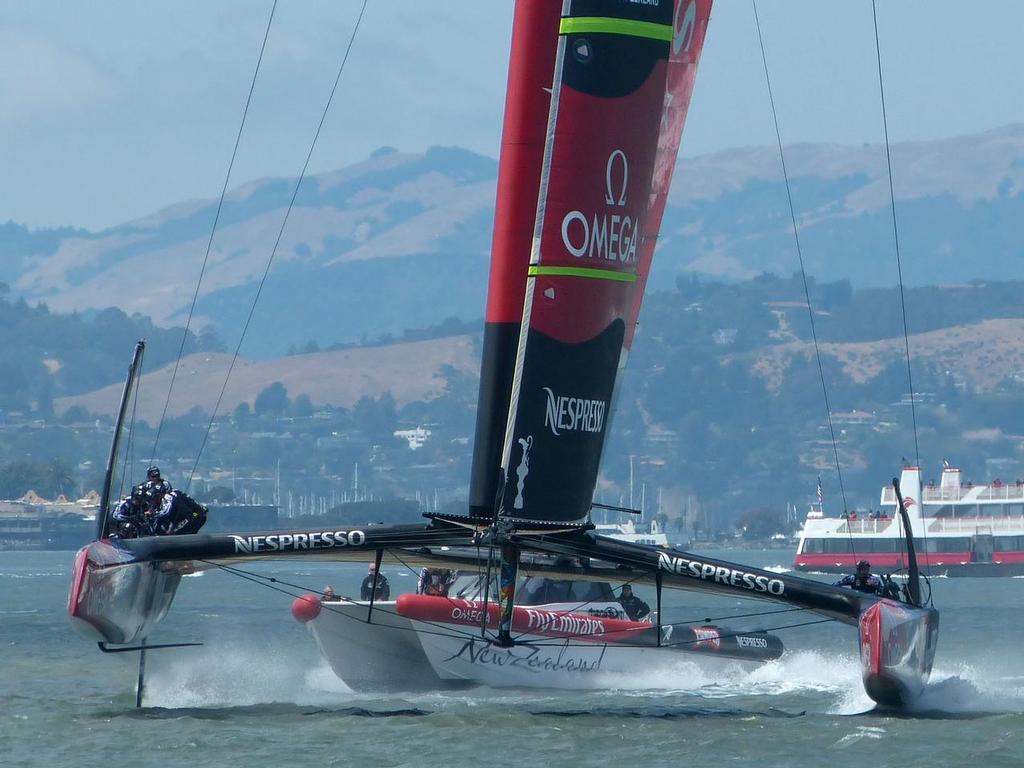 Emirates Team NZ earlier this week photo copyright John Navas  taken at  and featuring the  class