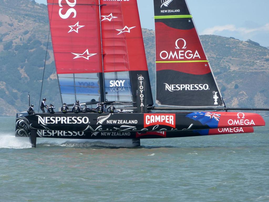 Emirates Team NZ earlier this week photo copyright John Navas  taken at  and featuring the  class