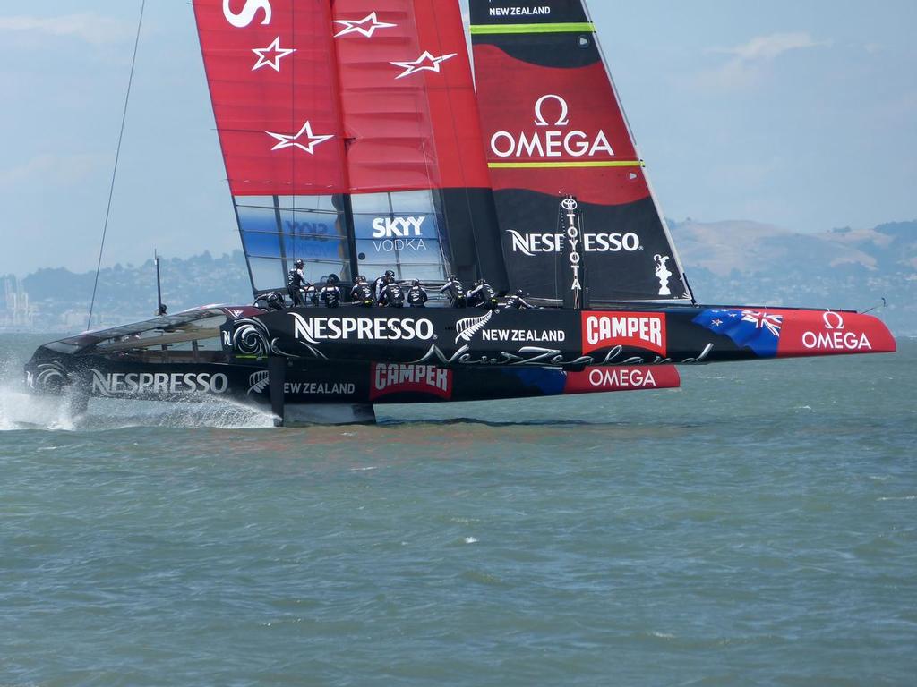 Emirates Team NZ earlier this week photo copyright John Navas  taken at  and featuring the  class