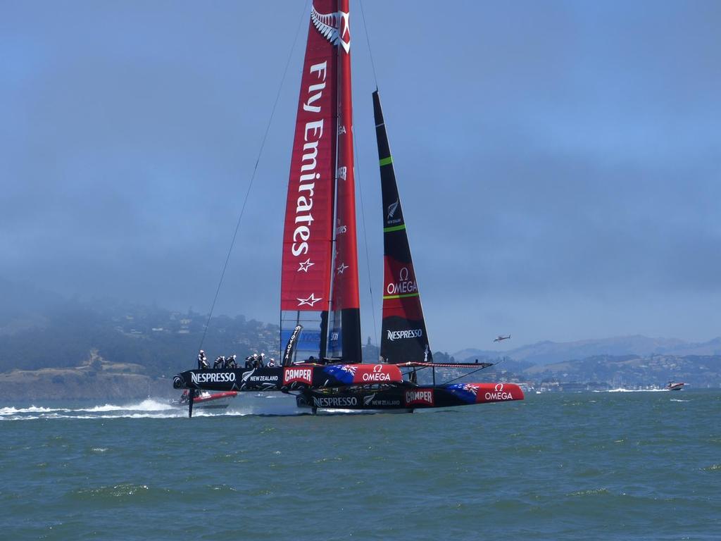 Emirates Team NZ - 2013 Louis Vuitton Cup, Round Robin 1, Race 2 © John Navas 