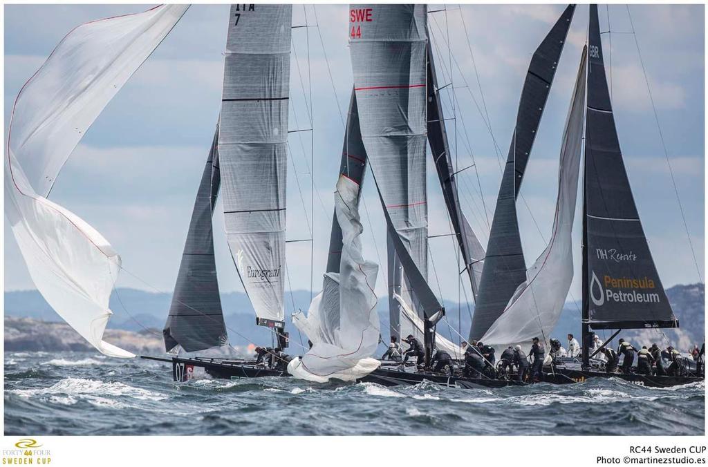 2013 RC44 Sweden Cup - The fleet faced tricky conditions today in Marstrand © MartinezStudio.es http://www.rc44.com