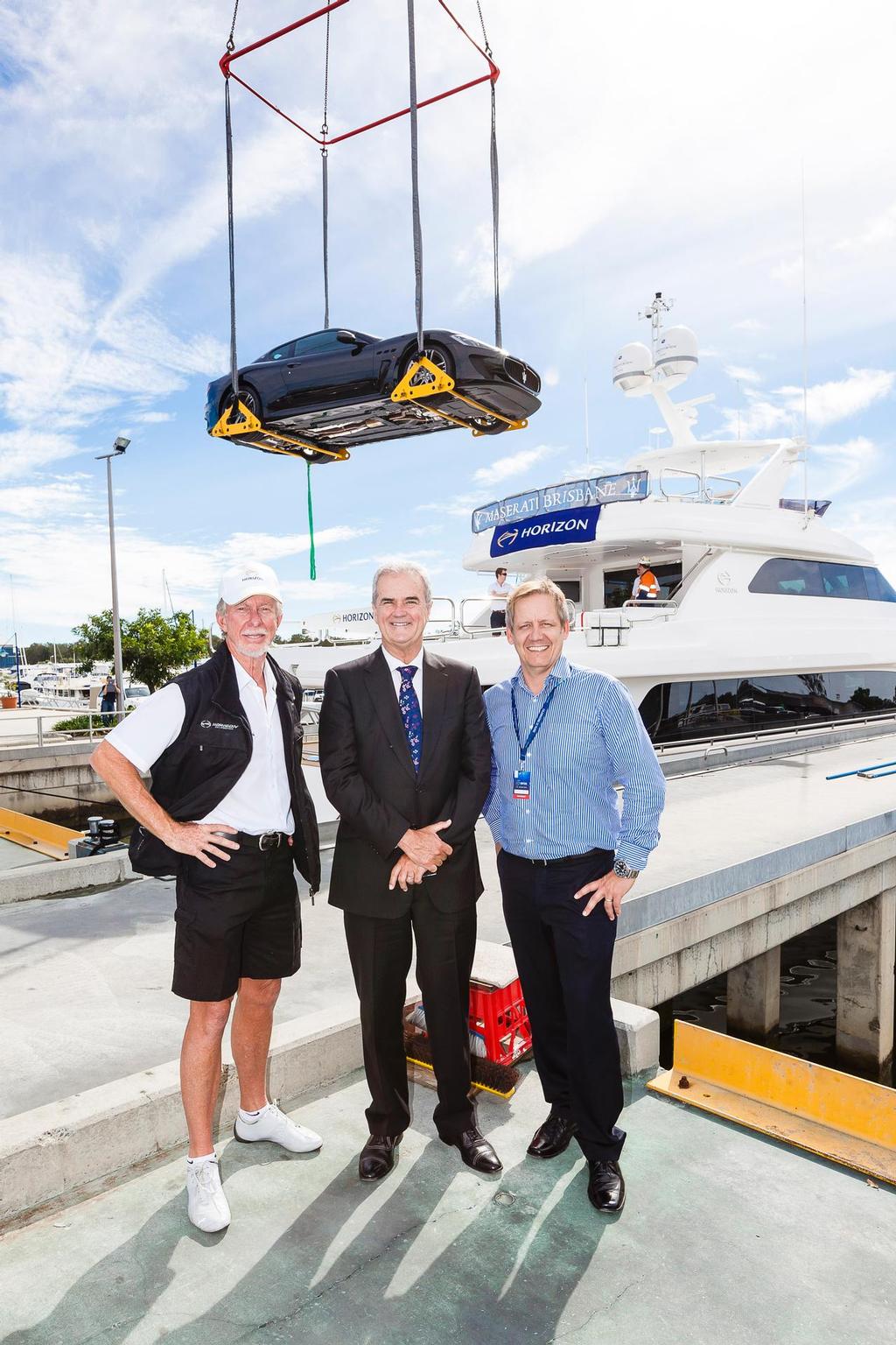 SCIBS 2013 l to r Russell Wright, Greg Willims, Johan Hasser photo copyright Sanctuary Cove International Boat Show http://www.sanctuarycoveboatshow.com.au/ taken at  and featuring the  class