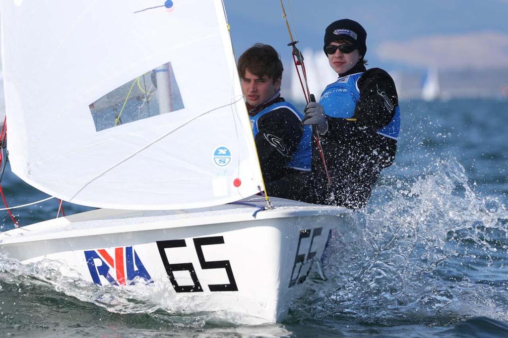 Scott Wallis and Josh Voller 420 - 2013 RYA Youth National Championship photo copyright  Marc Turner http://www.pfmpictures.co.uk taken at  and featuring the  class
