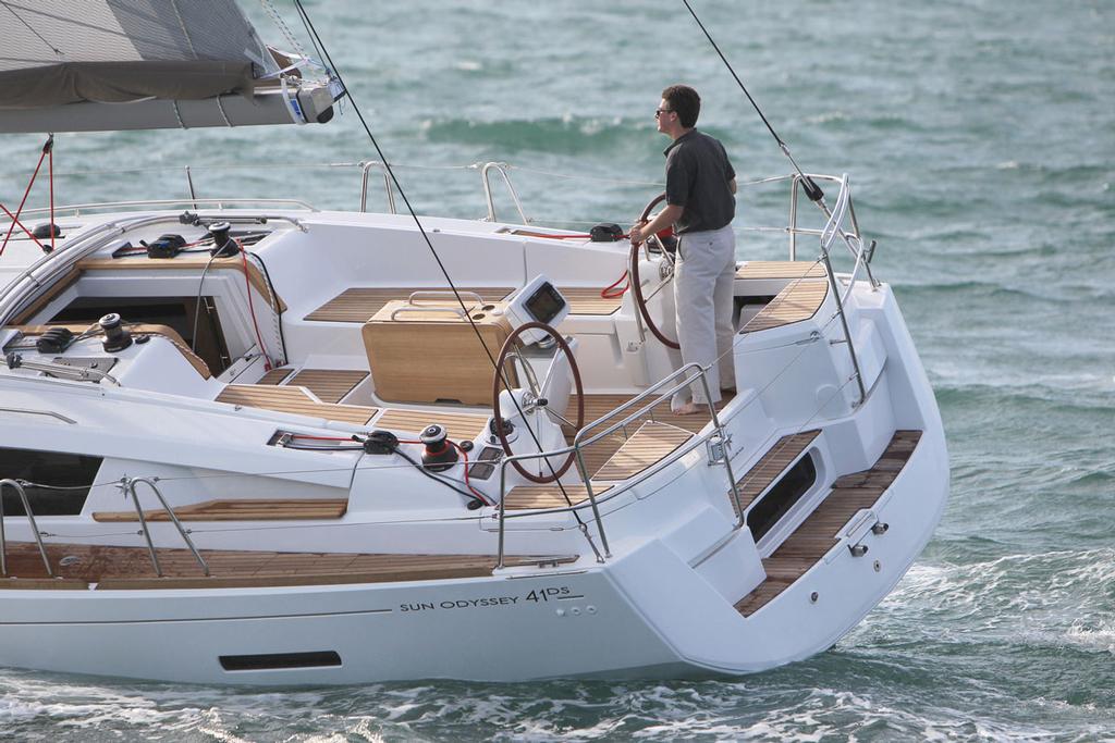 Sun Odyssey 41 ds cockpit photo copyright  SW taken at  and featuring the  class