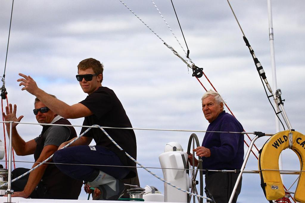 Ray and Andrew Lodge’s family owned boat, Wild Card with skipper Ray Lodge helming is currently leading on PHRF and IRC handicap.Wild Card - Start Auckland Suva Race June 1, 2013 photo copyright Richard Gladwell www.photosport.co.nz taken at  and featuring the  class