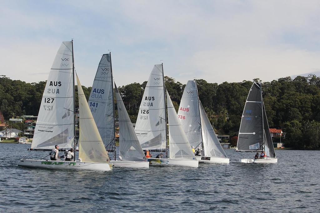 Start of the final race - VXOne Mid Winters - Lake Macquarie, NSW photo copyright Andrew York taken at  and featuring the  class