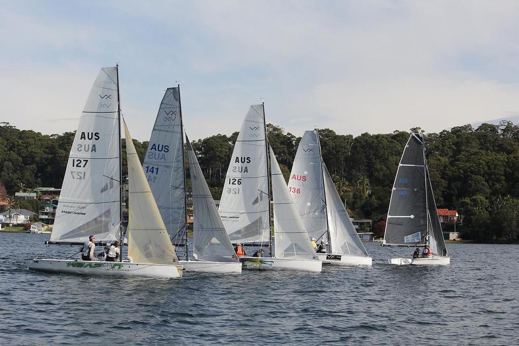 Start of the final race - VXOne Mid Winters - Lake Macquarie, NSW © Andrew York