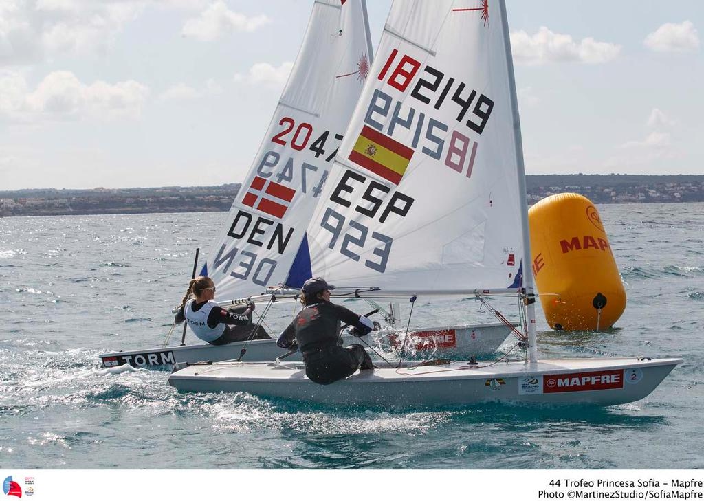 44 Trofeo Princesa Sofia Medal Race,day 6 - Laser Radial; ESP; ESP-182149; 2; Alicia Cebri; Laser Radial; DEN; DEN-204749; 4; Anne-Marie Rindom photo copyright MartinezStudio.es taken at  and featuring the  class