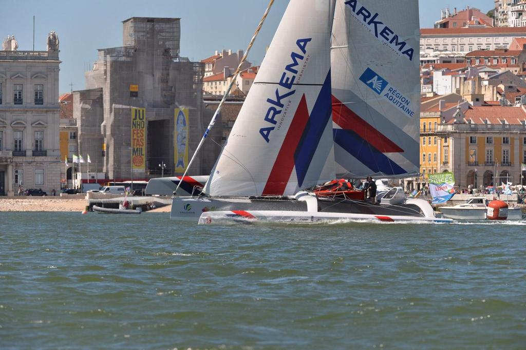 Arkema Région Aquitaine à Lisbonne - 2013 Route des Princes photo copyright Ricardo Pinto http://www.americascup.com taken at  and featuring the  class