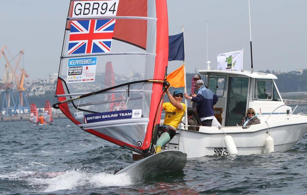 Bryony Shaw (GB) - Silver Medal RS:X Women European Championship 2013 © Vincenzo Baglione http://www.albaria.com/