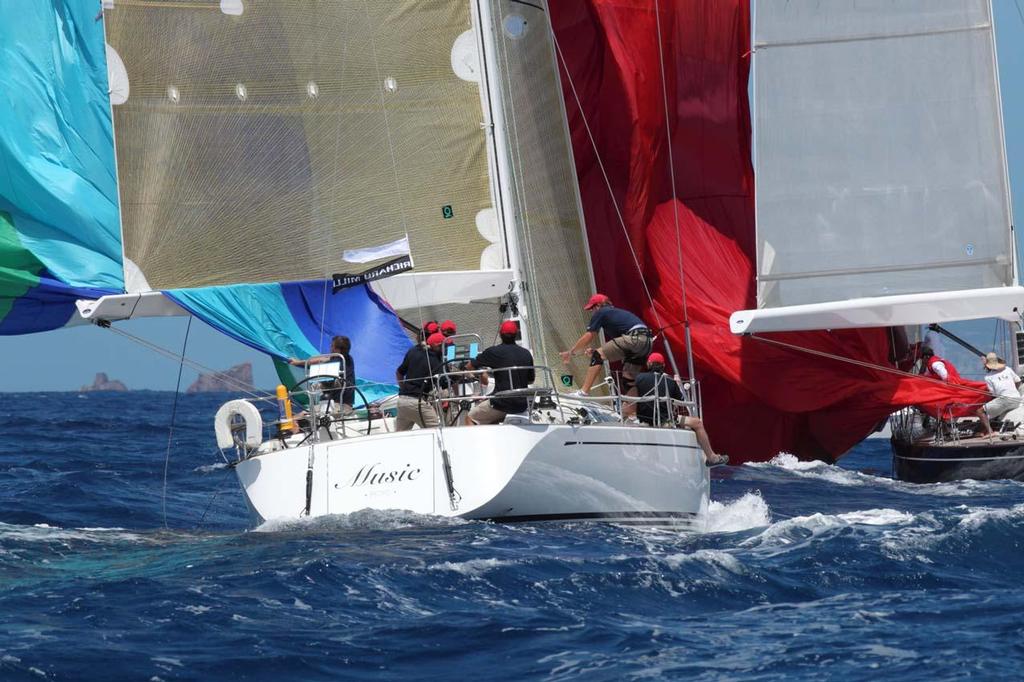 Les Voiles de Saint Barth 2013 - Spinnaker 1 Class winner - Music ©  Tim Wright / Les Voiles de St Barth http://www.lesvoilesdesaintbarth.com/