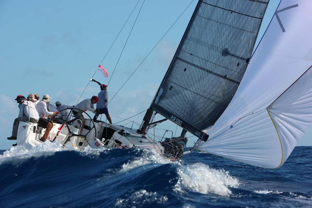 Les Voiles de Saint Barth 2013 - Spinnaker 2 Class winner - Lazy Dog ©  Tim Wright / Les Voiles de St Barth http://www.lesvoilesdesaintbarth.com/