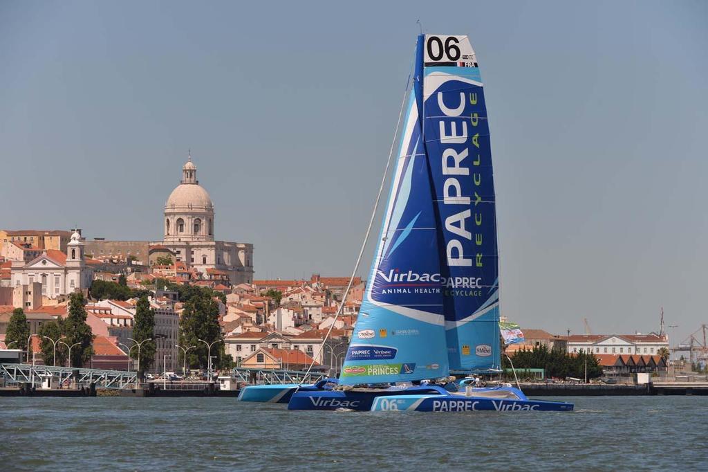 Live photos from the Lisbon Stopover's arrival of the Route des Princes photo copyright Ricardo Pinto http://www.americascup.com taken at  and featuring the  class