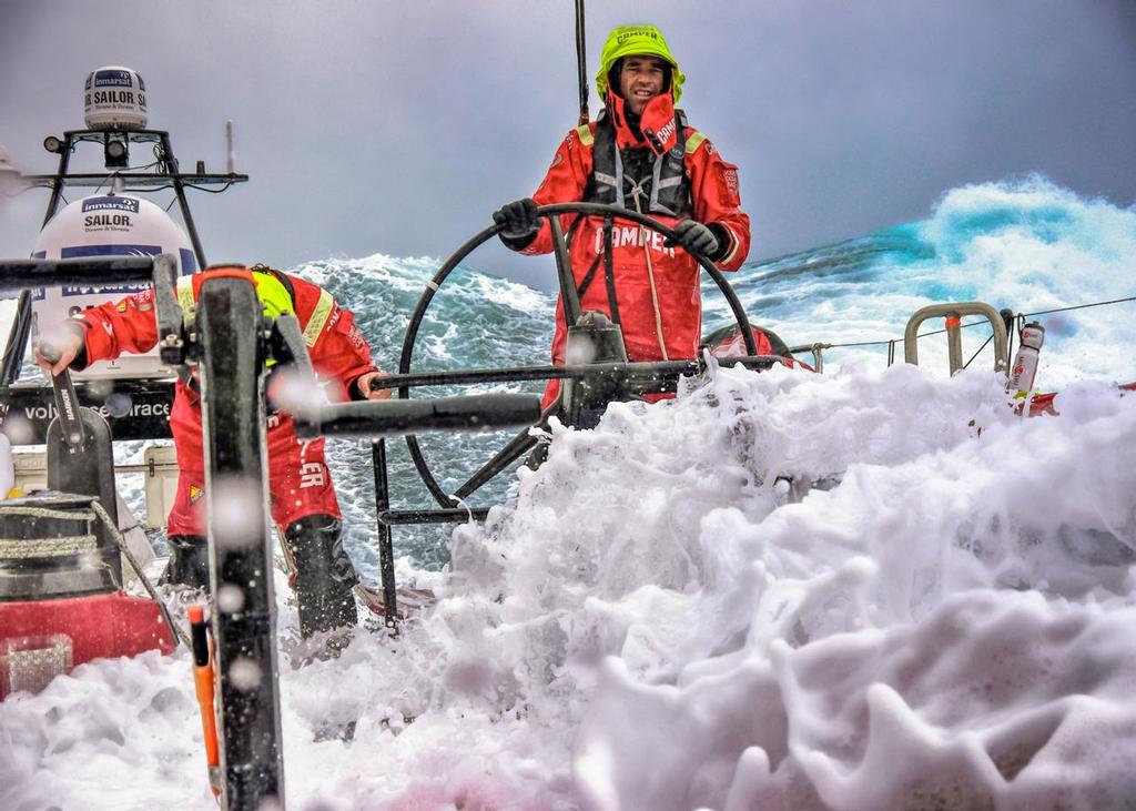 Volvo Ocean Race - aboard Camper with Emirates Team NZ photo copyright Hamish Hooper/Camper ETNZ/Volvo Ocean Race taken at  and featuring the  class