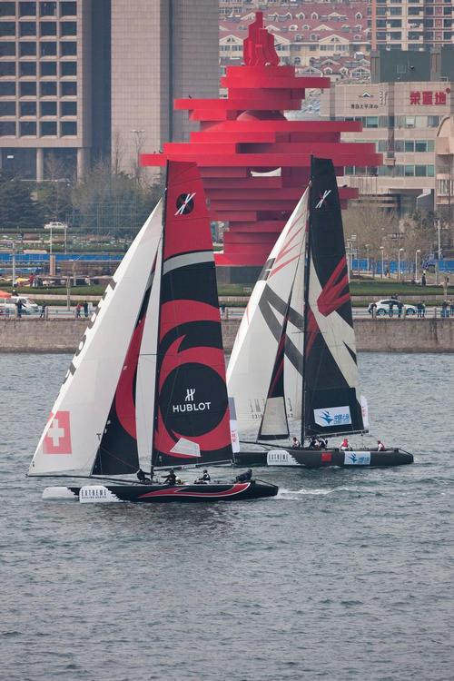 Act 2, Qingdao 2012 Alinghi & China Team © Lloyd Images http://lloydimagesgallery.photoshelter.com/