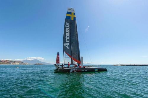 Artemis Racing - Practice session - ACWS Naples April 12, 2013 © Artemis Racing/ Diego De Miranda http://www.artemisracing.com