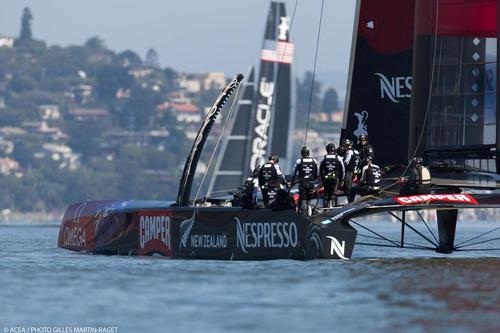 Emirates Team NZ  - May Training with other AC72’s in the bay for the first time © ACEA - Photo Gilles Martin-Raget http://photo.americascup.com/